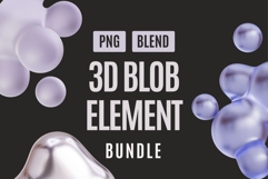 Glossy 3D Blob Shape Collection Product Image 1