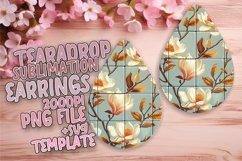 Blossom Beauty Bonanza PNG Teardrop Earring Design Sublime Product Image 1
