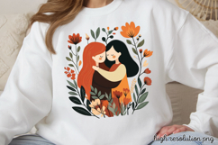 Mothers Day Folk Art Sublimation PNG Product Image 1