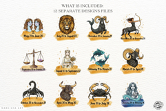 Watercolor Zodiac Signs Clipart Product Image 3