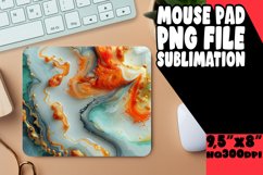 Marble Flower 3D Design Sublimation Mouse Pad Product Image 1