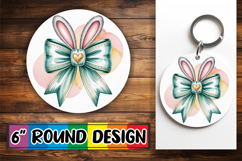 Sweet Keychain Designs for Gifts PNG, Easter Bow Product Image 1