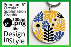 Creative Round Design for Keychains , Flowers Product Image 1