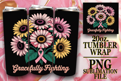 GENTLE SPIRITS 20oz TUMBLER WRAP, Breast Cancer Product Image 1