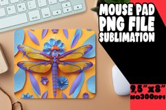 Playful Colorburst Bold Dragonfly Mouse Pad Product Image 1