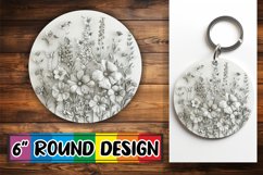 Color Splash Floral Keychain Selection Product Image 1