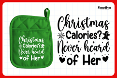 Christmas Pot Holder Quote SVG | Christmas Calories? Product Image 3