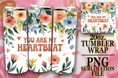 Playful Moments 20oz tumbler wrap, Flower Quote Product Image 1