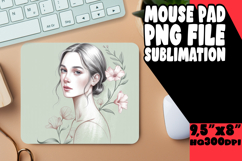 Joyful Mouse Pad Designs PNG, Beauty Woman Product Image 1