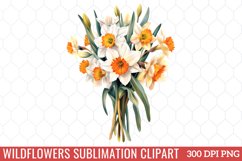Wildflowers Sublimation Clipart Product Image 1
