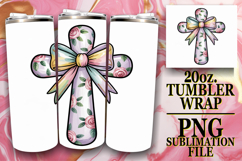 Sweet memories 20oz tumbler wrap, Cross and Bow Product Image 1