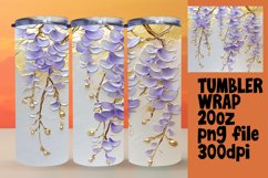 High-Quality 20oz Tumbler Design , 3D Flower Product Image 1
