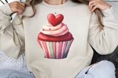 Cute Watercolor Valentines Day Clipart PNG Product Image 1