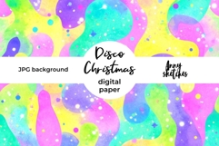Lava Lamp Pattern Retro Groovy Disco Christmas Background Product Image 1