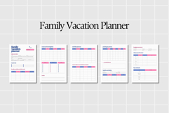 Family Vacation Planner Printable PDF Product Image 2