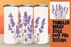 20oz Watercolor Flower Wrap Design Sublimation Tumbler Product Image 1