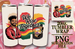 Enchanted vibes 20oz tumbler wrap, Juneteenth Product Image 1