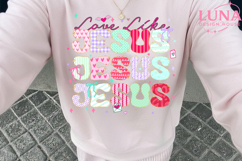 Love Like Jesus png, Valentine Christian png, Jesus png Product Image 6