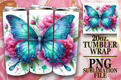 RADIANT EVENINGS 20oz TUMBLER WRAP, Butterfly Product Image 1