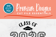 Class of 2026 svg, cute 2026 grad svg, 2026 graduate seniors Product Image 4