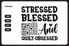 Funny Quilting Quote SVG For Quilters | Quilt Obsessed Product Image 3