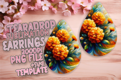 Bold Teardrop Design for Crafting , Flowers Product Image 1