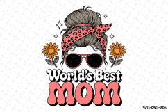 World&#039;s Best Mom SVG Design | Mother&#039;s day Svg | Mama Svg Product Image 1