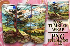 Tranquil Stained Glass Tumbler Beauty Product Image 1