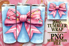 Bright Mornings 20oz tumbler wrap, Christmas Product Image 1