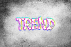 Trendy Glitch Text Effect on Grunge Product Image 1
