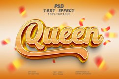 Queen 3d Editable Text Effect Style Product Image 1