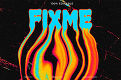 Blurry Editable Text Effect Grunge Design Product Image 1