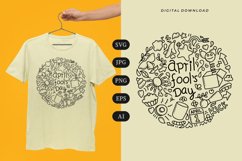 April Fool's Day Doodle T-shirt | SVG Product Image 1