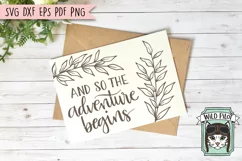 And So The Adventure Begins SVG, Wedding Sign SVG Cut File Product Image 3
