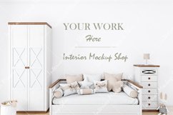 Mockup in interior, Blank wall mockup, Kids mockup Product Image 1
