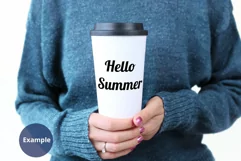 Woman holding travel mug PSD mockup, Travel mug mockup set Product Image 2