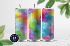 Watercolor Wash Digital Paper | Seamless Rainbow Texture Product Image 2