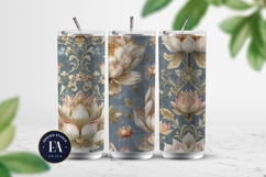 Vintage Mughal Lotus Pattern | Indian Lotus Floral Texture Product Image 2