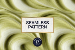 Matcha Latte Swirl Pattern, Creamy Matcha Abstract Paper Product Image 3