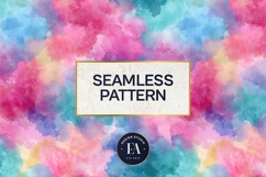 Watercolor Wash Digital Paper | Seamless Rainbow Texture Product Image 3