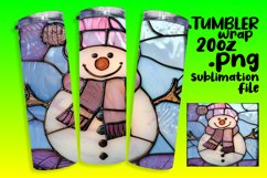 3D Snowman Wrap for Winter Tumblers Product Image 1