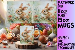 Easter Bunny Dream: Vibrant Mug Sublimation Product Image 1