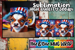 Gentle breezes 11oz 15oz sublimation wrap, USA Animals Product Image 1