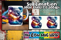 Unique sunsets 11oz 15oz sublimation wrap, Animals Art Product Image 1