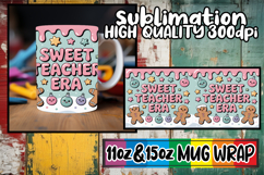 Radiant smiles 11oz 15oz mug wrap, Teacher Product Image 1