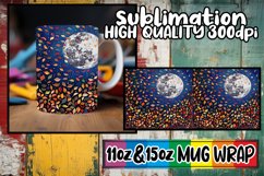 Colorful Landscape Tumbler Wrap for 20oz Sublimation Product Image 1