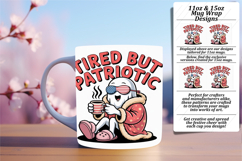 Whimsical 15oz Mug Wrap Png Artwork , Funny Ghost Product Image 1