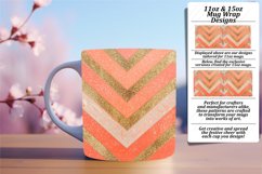 Sparkly Vibrant Glitter 11oz/15oz Stripe Mug Wrap Product Image 1