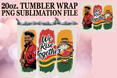 Lively adventures 20oz tumbler wrap, Juneteenth Product Image 1