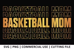 Basketball Mom SVG | Stacked SVG Product Image 1